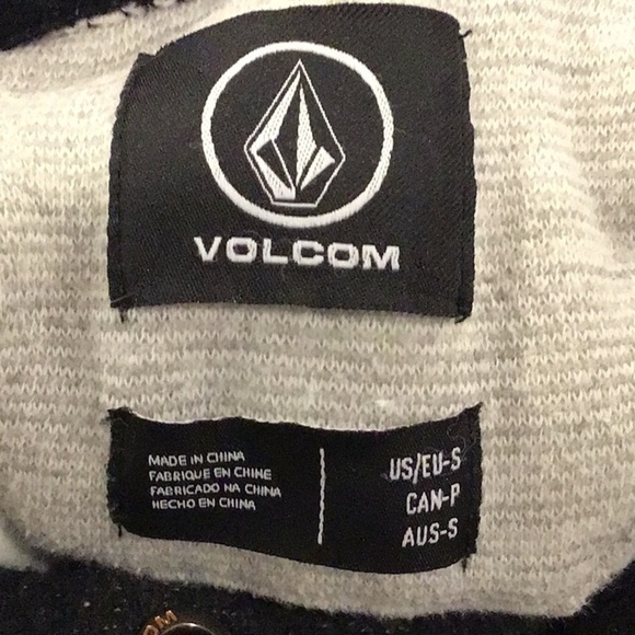 VOLCOM men’s black and cream colour lock hoodie small - Picture 5 of 9